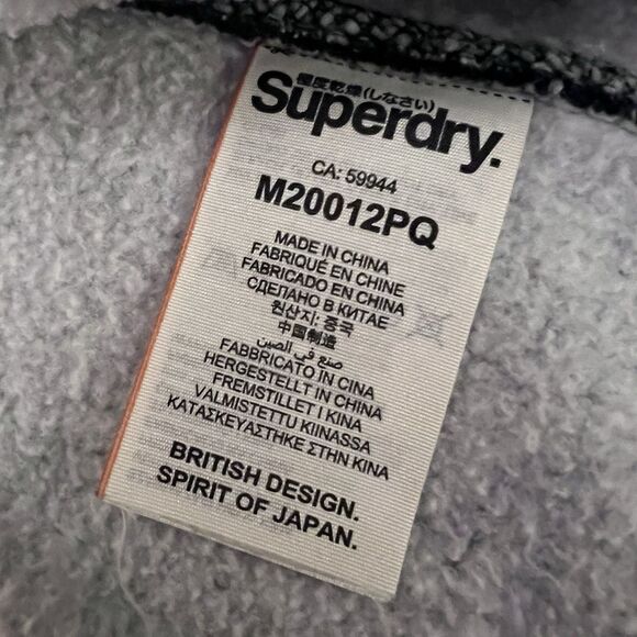 SuperDry Orange Label Med Blue Full Zip Hoodie Jacket - Picture 6 of 11